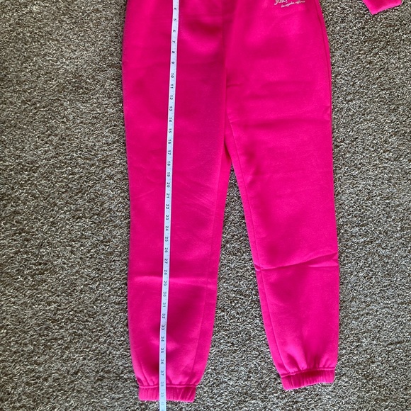 Juicy Couture Vixen Pink Thick Velour Tracksuit Set Zip Hoodie & Joggers NWT M - Picture 9 of 14
